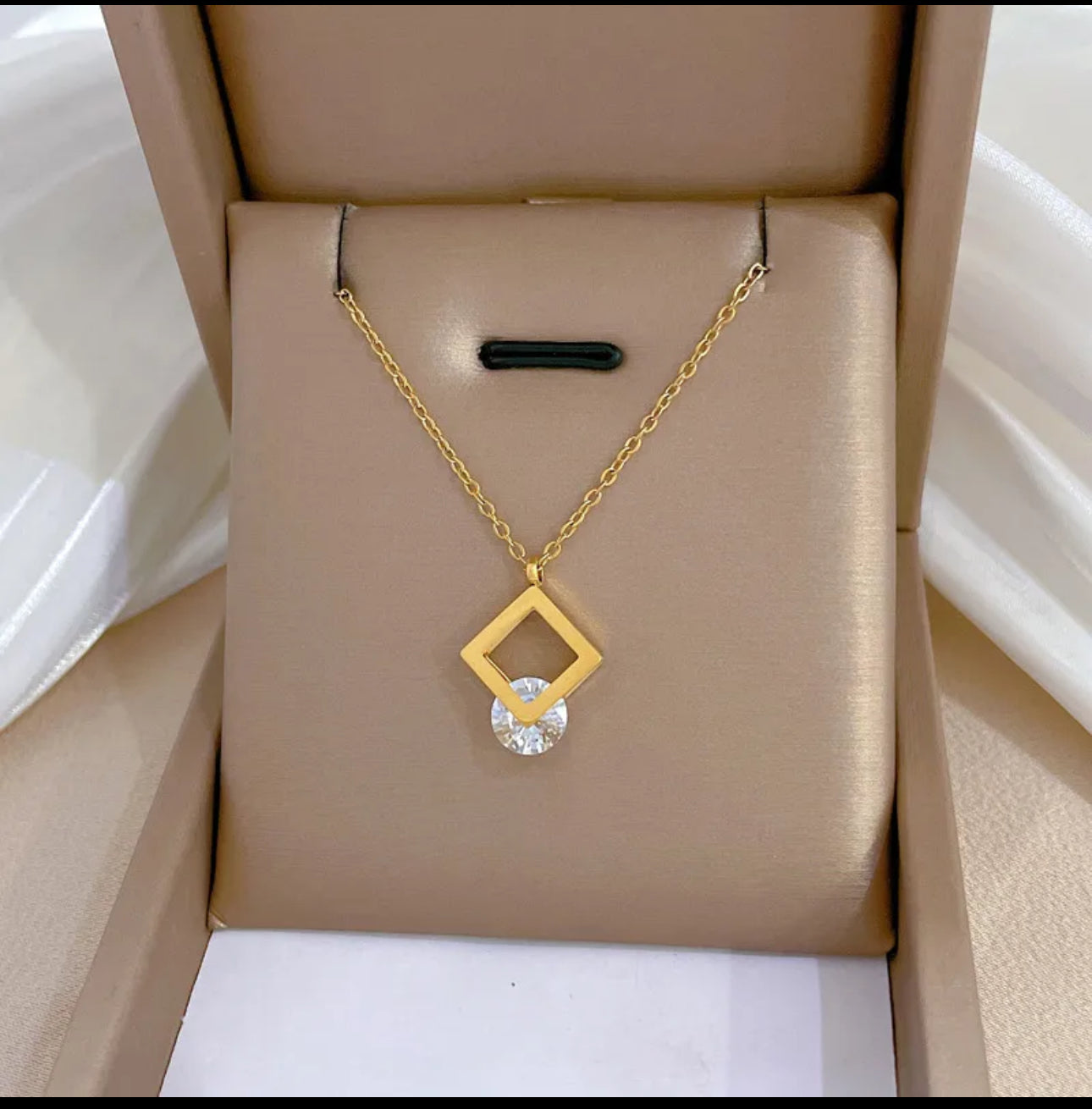 Stainless Steel 'Baby' Necklace with Wing Design"